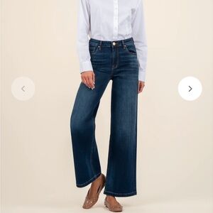 Kut from the Kloth High Rise Wide Leg Jeans, size 14
